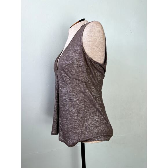 90s/Y2K Vintage Linen Shimmer Tank Top by Lida Baday - Size Large - Picture 5 of 8